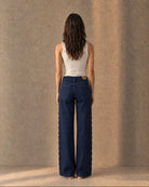 Pantalón Ojales - Azul marino - espalda