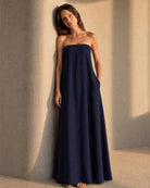 Vestido petra color Azul marino - Ochi and Co