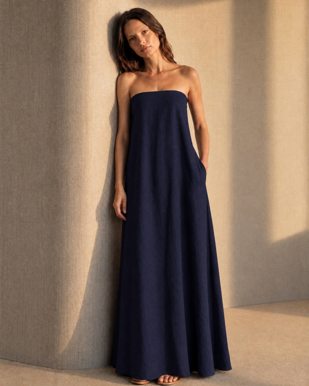 Vestido petra color Azul marino - Ochi and Co
